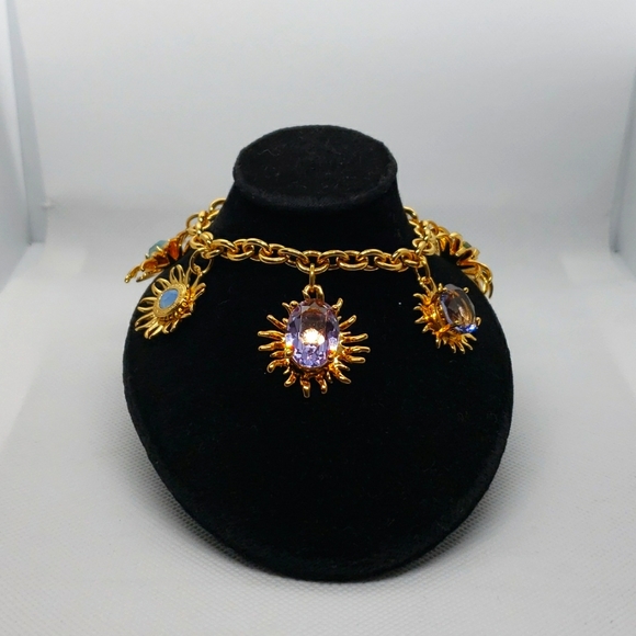 Tony Duquette for Coach Sunburst stone bracelet